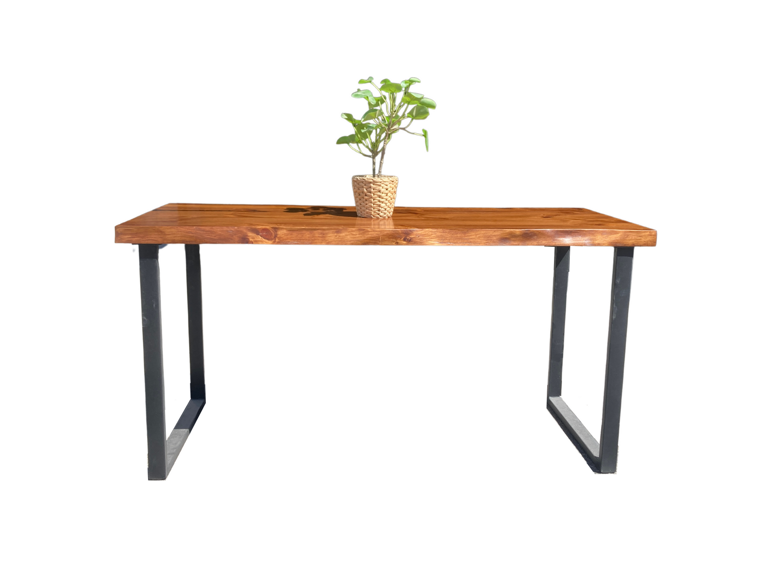 UMBUZÖ Modern Desk - Reclaimed Wood Desk - Live Edge Desk - Walnut Desk