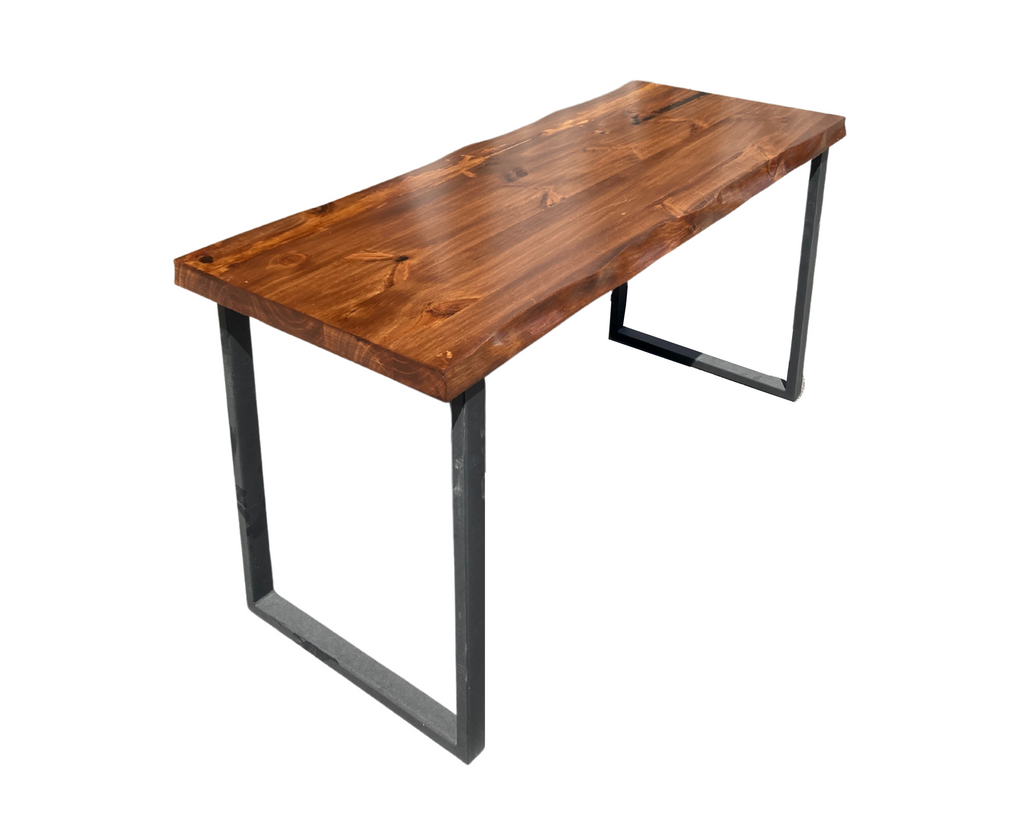UMBUZÖ Modern Desk - Reclaimed Wood Desk - Live Edge Desk - Walnut Desk