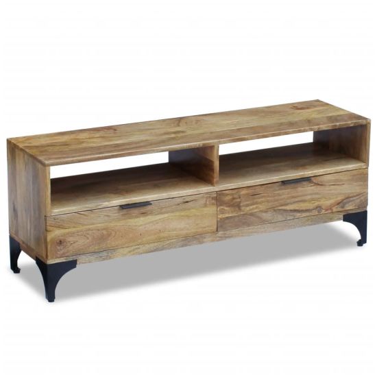 Mango Wood TV Stand with Drawers