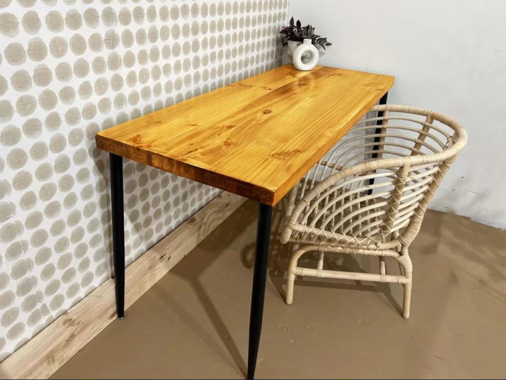 Sale!  Distressed Wood Desk - modern mid century, industrial, rustic