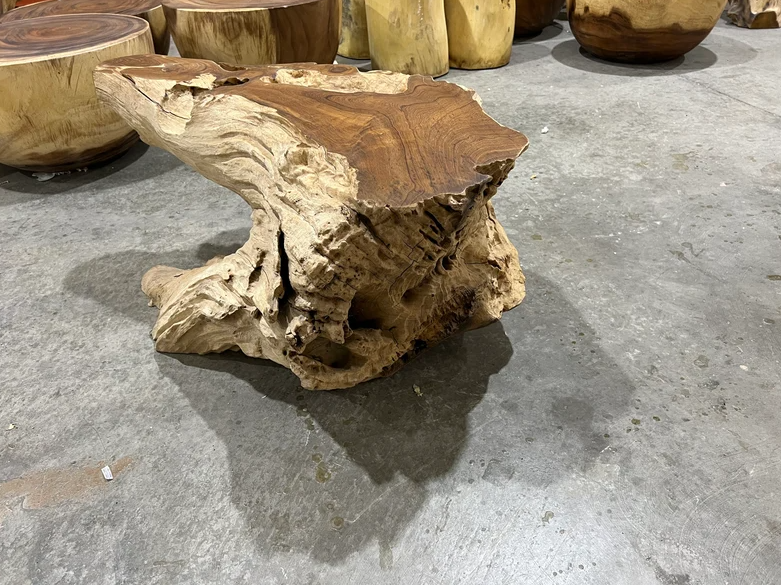 Solid Wood Coffee Table - Teak Root Coffee Table