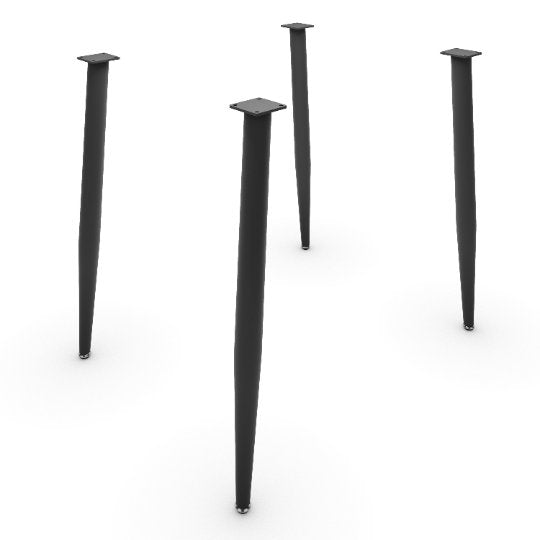 UMBUZÖ Modern Desk or Dining Table Legs - Mid Modern Rod Legs
