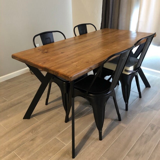 Modern Wood Dining Table - Rustic Wood Dining Table