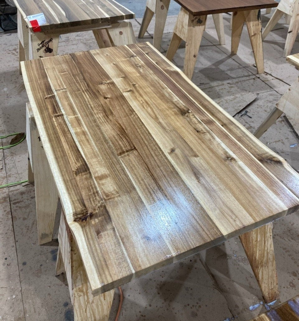 Live-Edge Solid Wood Dining Table